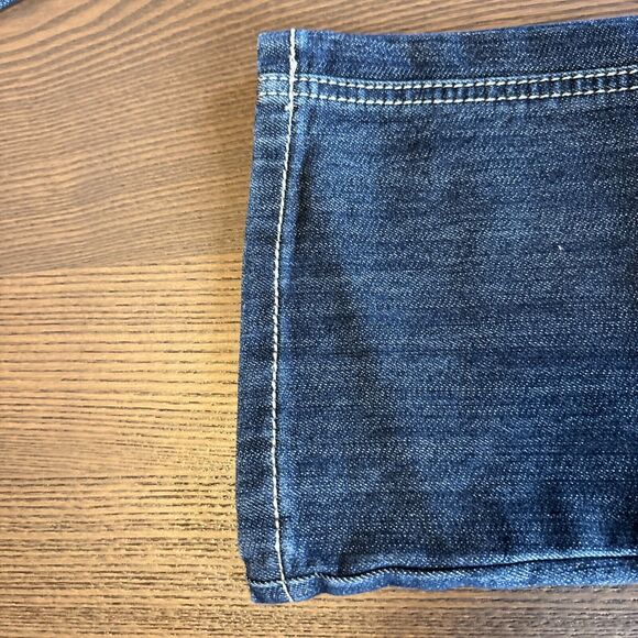 Earl Womens Embellished Blue Jeans 6P Denim Faded Dark Wash Straight Leg EUC - Picture 10 of 16
